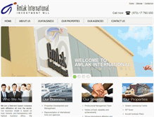 Tablet Screenshot of amlak-international.com